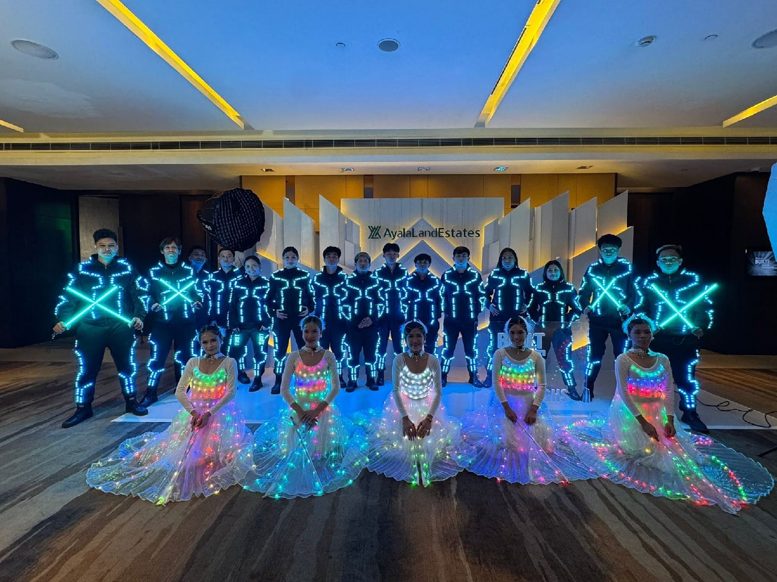 Pyrolights Manila - LED Dancers Manila Powers Ayala Land Estates 2026 Sales Kick-Off at New World Hotel Makati