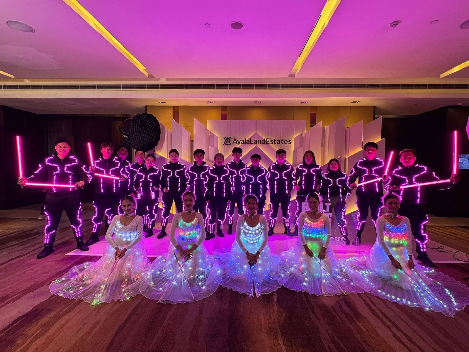 Pyrolights Manila - LED Dancers Manila Powers Ayala Land Estates 2026 Sales Kick-Off at New World Hotel Makati