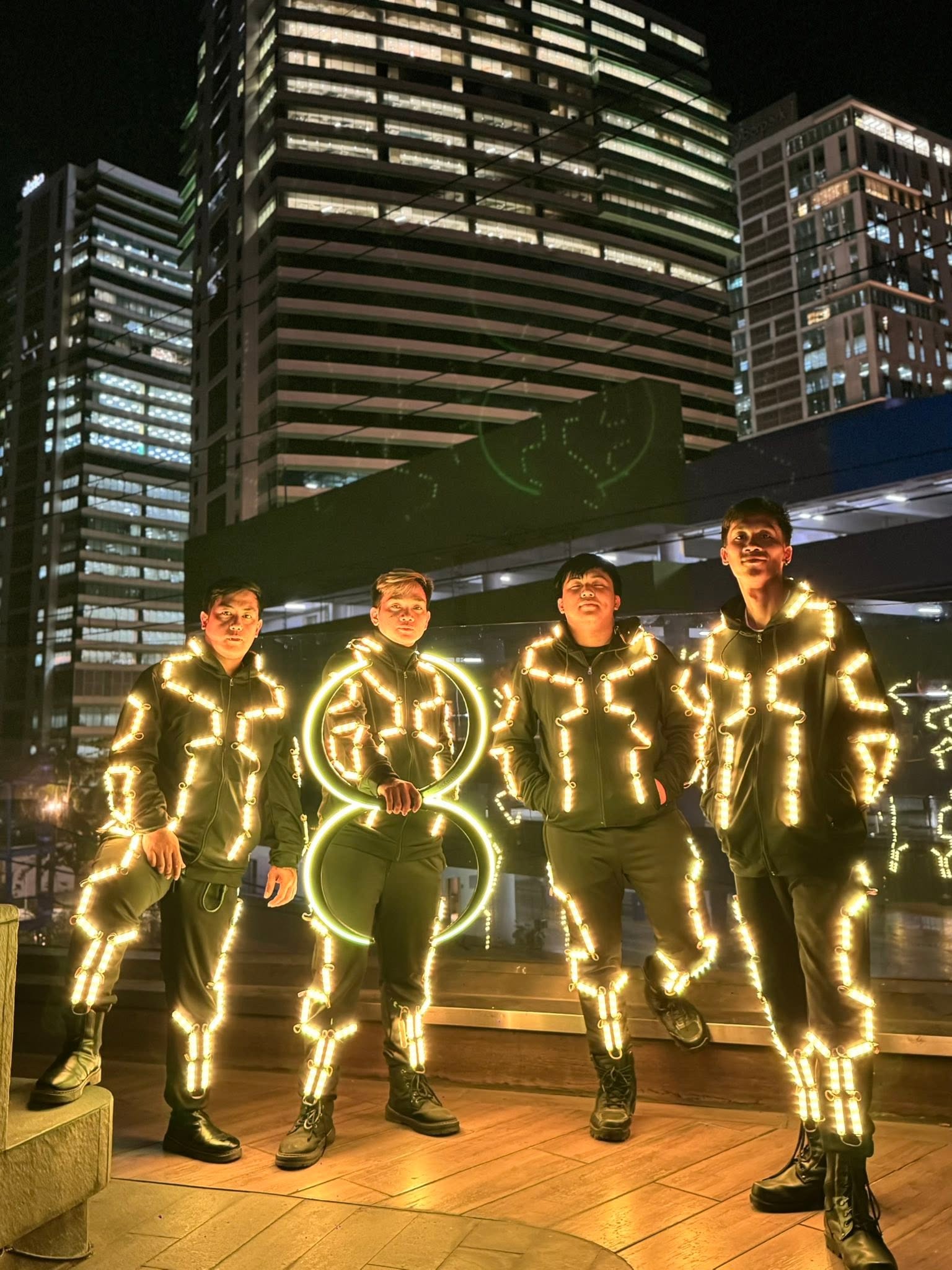 Pyrolights Manila - LED Dancers Manila Lights Up Concentrix Spark Place Awarding Ceremony