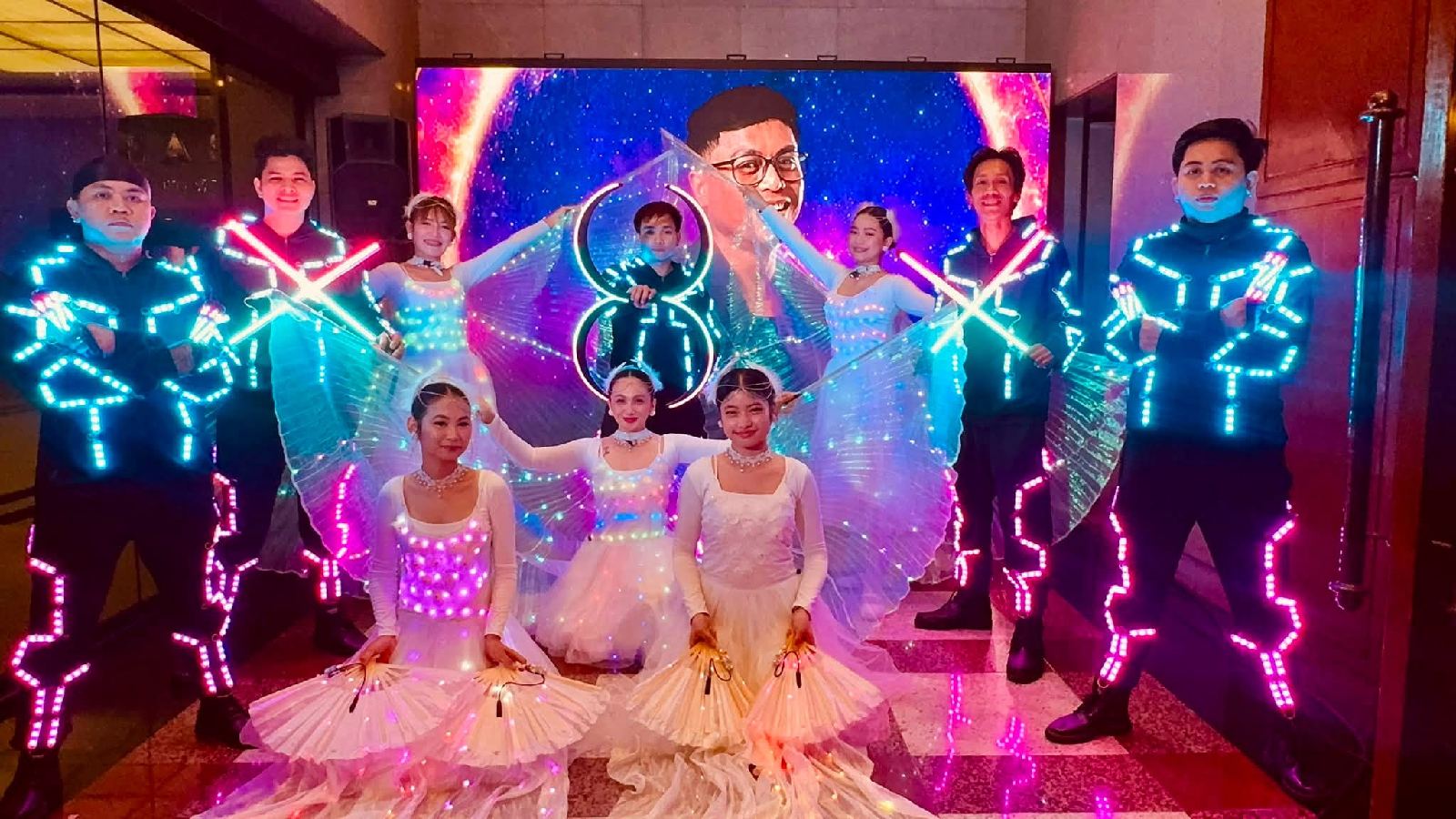 Pyrolights Manila - LED Dancers Manila Lights Up Moonshot Awards 2026 for Atlas Palm