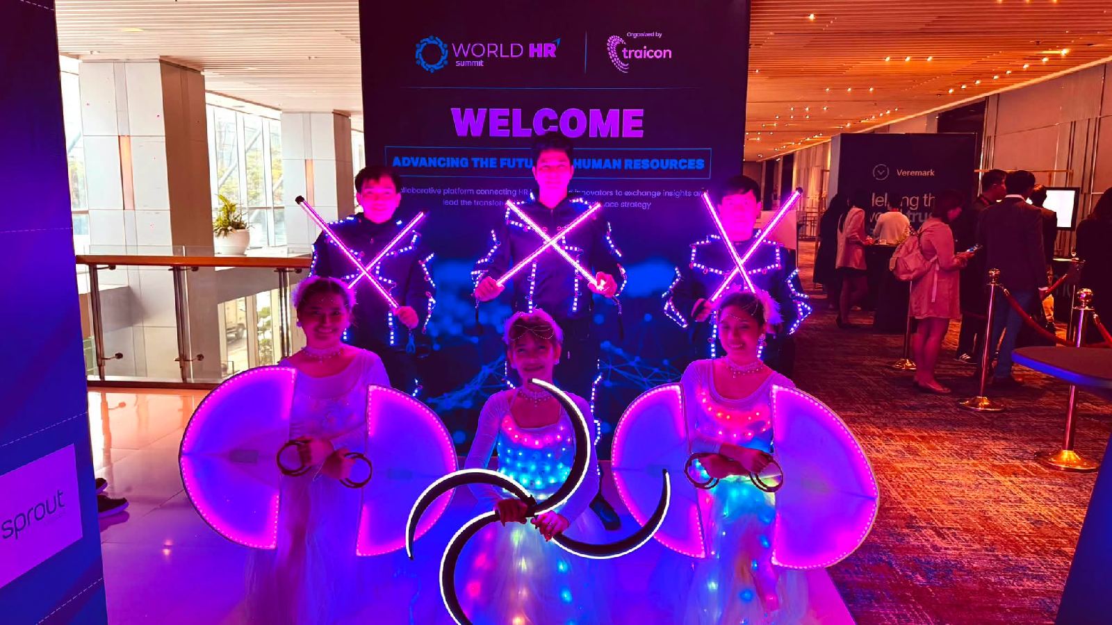 Pyrolights Manila - LED Dancers Manila Lights Up the World HR Summit at Novotel Quezon City