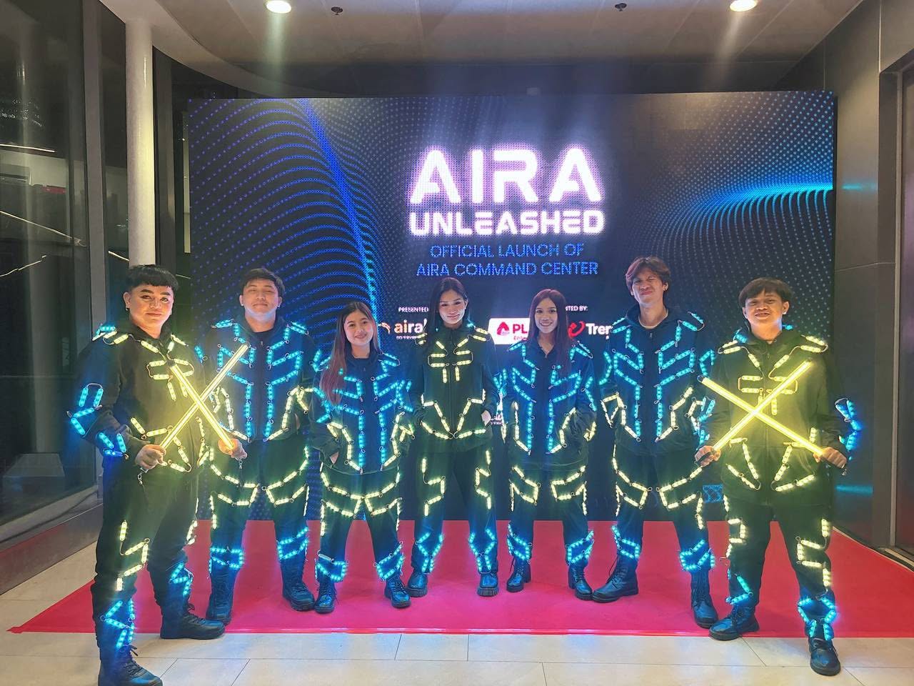 Pyrolights Manila - LED Dancers Manila Powers the AIRA Unleash AI-Powered Grand Launch at Podium Hall