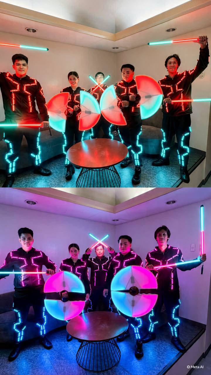 Pyrolights Manila - LED Dancers Manila Powers AI Connect Corporate Event with a Futuristic LED Tron Performance