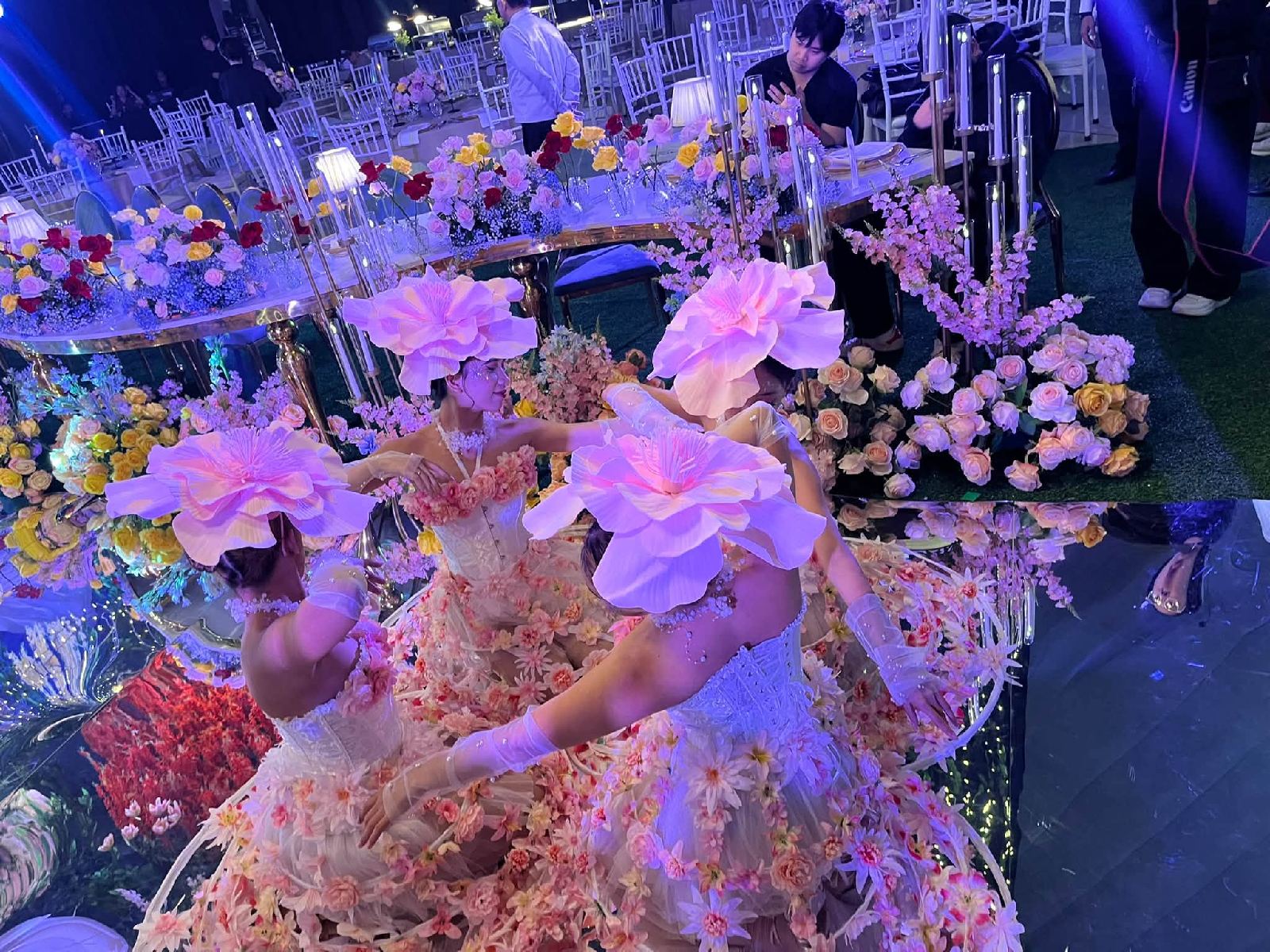 Pyrolights Manila - LED Dancers Manila Brings LED Ballerinas to Charm & Norlan's Wedding at Solaire Resort North