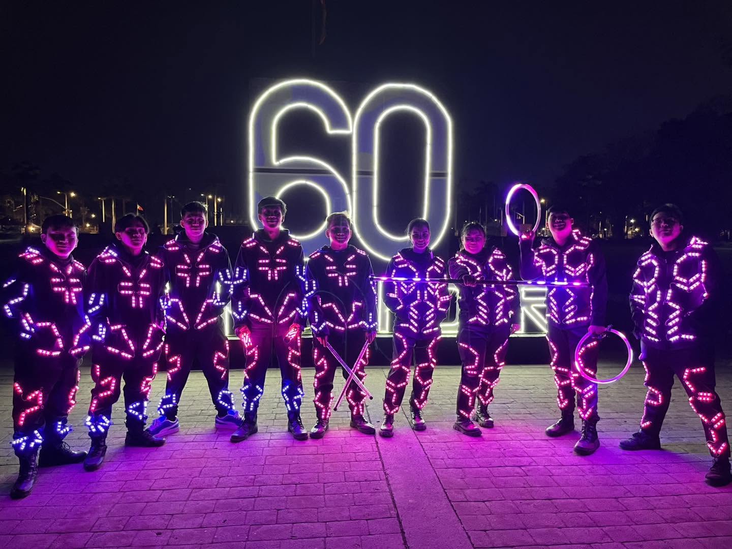 Pyrolights MNL LED dancers during Earth Hour 2025 at Luneta