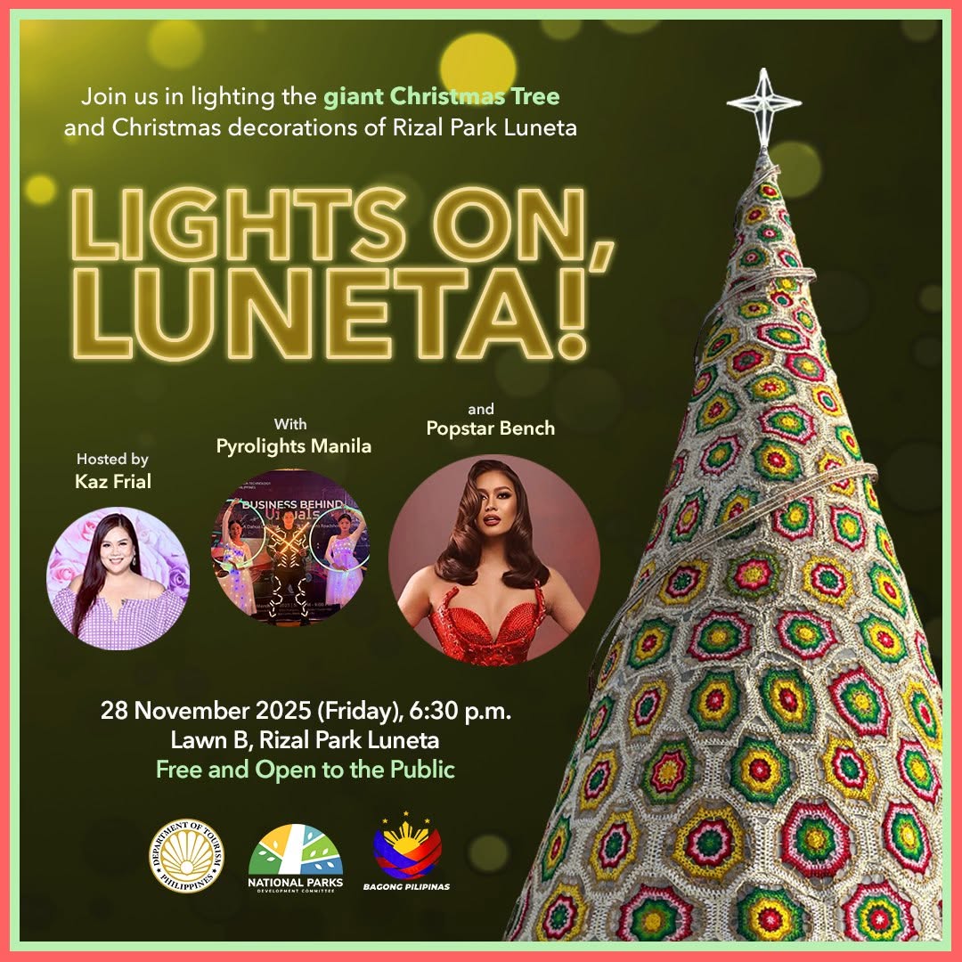 Pyrolights MNL LED performance at the Lights on Luneta Christmas lighting event, Rizal Park, Manila