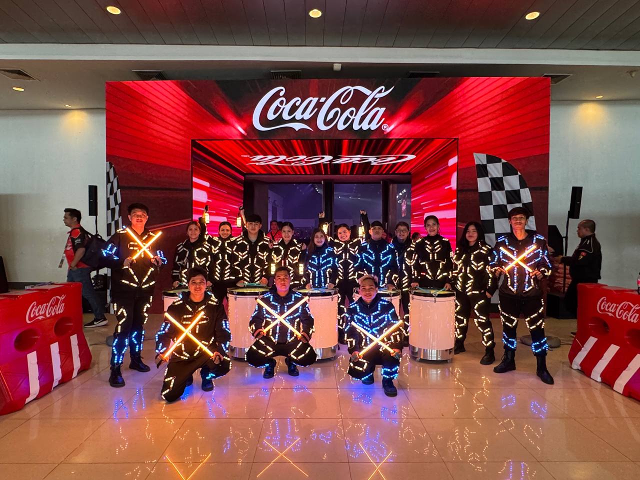 LED Tron dancers performing at a corporate event — Pyrolights MNL event performers for hire in the Philippines
