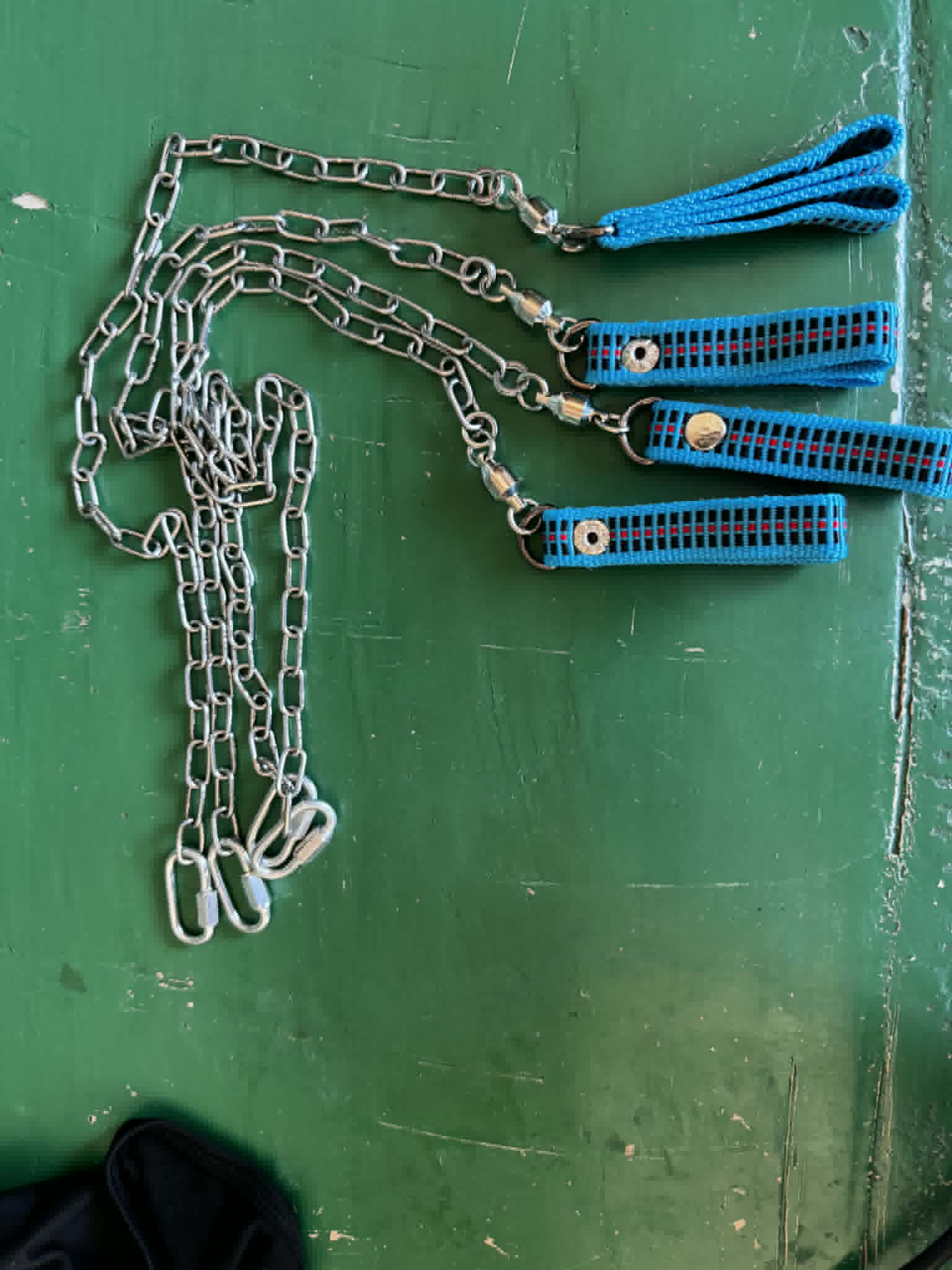 Fire poi chain and handle