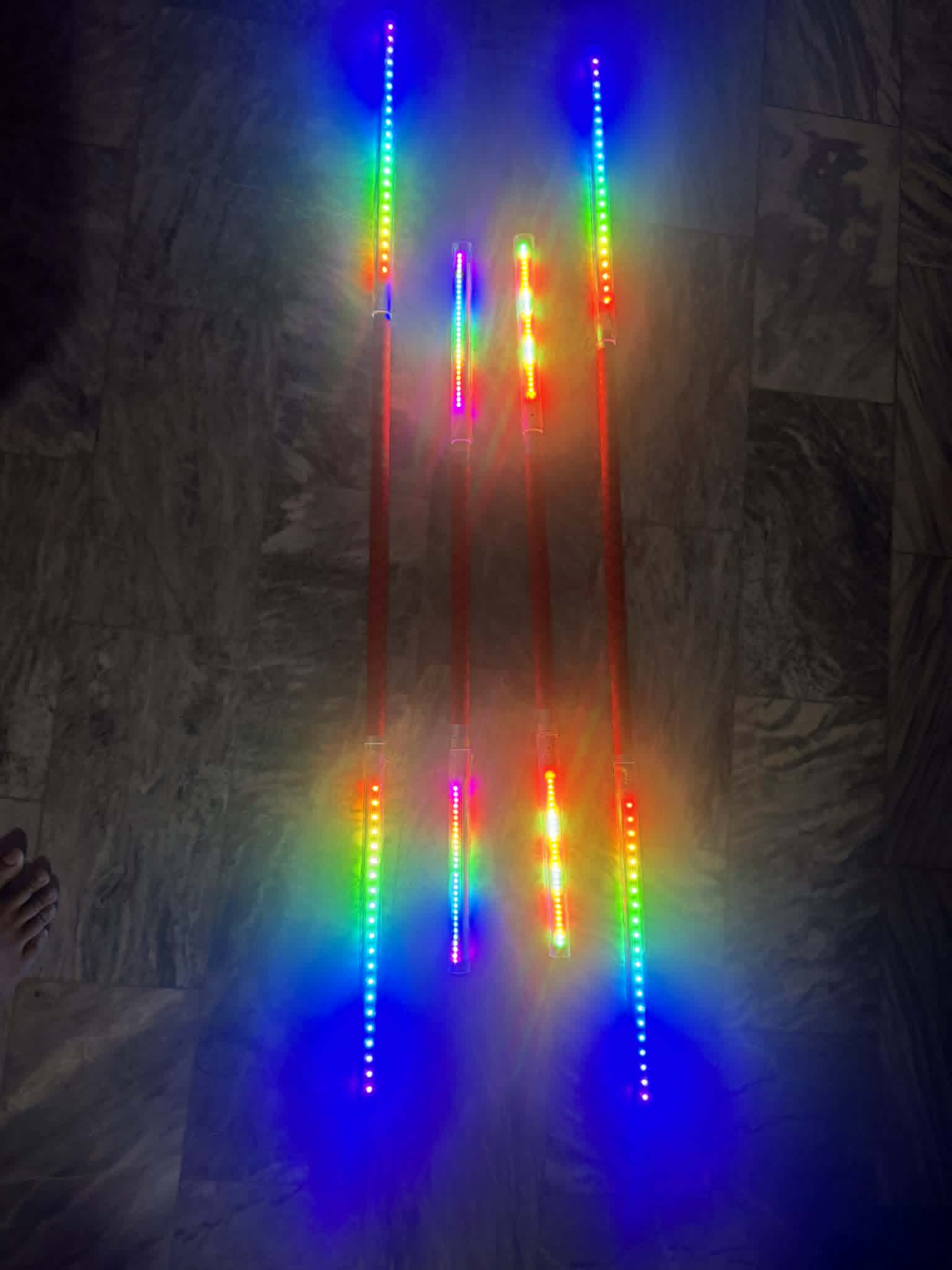 LED staff prop